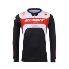 KENNY RACING 2025 СОРОЧКА CROSS/ENDURO МОДЕЛЬ TRACK FOCUS RED КОЛІР ЧОРНИЙ/БІЛИЙ/ЧЕРВОНИЙ РОЗМІР L