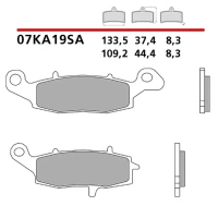 BREMBO 2026/03 КОЛОДКИ ДИСКОВІ ТОРМОЗНІ KH229 SINTER SA (SPIEK METALICZNY) ПЕРІД (ECE R90)