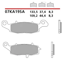BREMBO 2026/03 КОЛОДКИ ДИСКОВІ ТОРМОЗНІ KH229 SINTER SA (SPIEK METALICZNY) ПЕРІД (ECE R90)