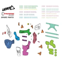 LEATT (2022/2023) РАМА ВЕРХНЯ DO ORTEZ C-FRAME КАРБОН І PRO КАРБОН ЛІВА КОЛІР ЧОРНИЙ РОЗМІР S/M-L/XL (ЗАПЧАСТИНИ ЗМІННІ)