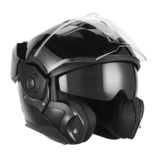 NOX ПРЕМІУМ-КЛАС ШОЛОМ SZCZEKOWY FLIP-BACK (SZCZEKA DO ЗАДУ) Z БЛЕНДА SPINNER КОЛІР ЧОРНИЙ РОЗМІР S