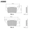 NISSIN 2024\/10 КОЛОДКИ ДИСКОВІ ТОРМОЗНІ KH208 ПРЕМІУМ-КЛАС SEMI-METALLIC (SPIEK METALICZNY) (ECE R90) (MADE IN JAPAN) - зображення 1