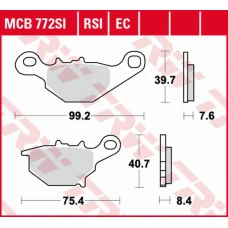 TRW LUCAS ZF КОЛОДКИ ДИСКОВІ ТОРМОЗНІ KH401 SINTER OFFROAD SUZUKI RM 85/L '05-, ЗАД