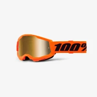 МОТООКУЛЯРИ ДИТЯЧІ 100 ПРОЦЕНТ 100% STRATA 2 YOUTH NEON ПОМАРАНЧЕВИЙ КОЛІР TRUE GOLD