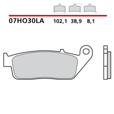 BREMBO 2026/03 КОЛОДКИ ДИСКОВІ ТОРМОЗНІ KH226 / KH142 SINTER LA (SPIEK METALICZNY) ПЕРІД (ECE R90)