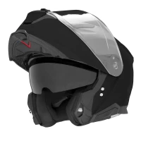 NOX FLIP-UP HELMET NOX ШОЛОМ SZCZEKOWY (FLIP-UP) Z БЛЕНДА N967 SOLID КОЛІР ЧОРНИЙ БЛИСК РОЗМІР S