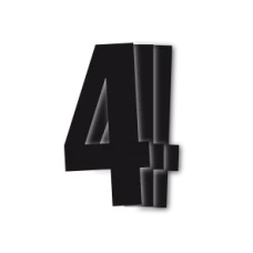 ЧОРНИЙBIRD RACE НОМЕРИ ЧОРНИЙ - PACK OF 3 CM.13X7 #4