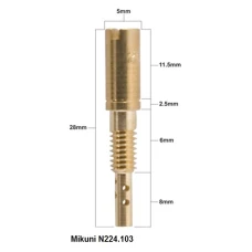 PROX ФОРСУНКА WOLNYCH ОБОРОТІВ MIKUNI ВИД N224.103 ДІАМЕТР #45 ( 1 ШТУКИ. )