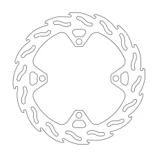 MOTO-MASTER АКЦІЯ ДИСК ТОРМОЗНИЙ ЗАД FACTORY KAWASAKI KX / KXF 220MM - 4,4MM GRUBOSCI