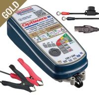 OPTIMATE ЗАРЯДНИЙ ПРИСТРІЙ АКУМУЛЯТОР OPTIMATE 6 AMPMATIC 12V 6A 6-240AH / 24V 3A 3-120AH, STD / AGM / GEL / DEEP CYCLE / CA-CA, SAE (EL) - ЗАМІНЮЄ TM194 І TM180SAE