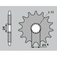 JR ЗІРОЧКА ПЕРІД 566 13 (56613JT) SUZUKI RF/GSX/GSXR/GSF, YAMAHA FZR 600