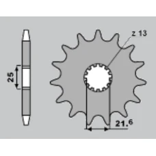 JR ЗІРОЧКА ПЕРІД 566 13 (56613JT) SUZUKI RF/GSX/GSXR/GSF, YAMAHA FZR 600
