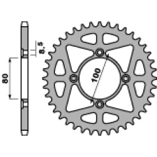ЗАДНЯ ЗІРОЧКА АЛЮМІНІЄВА PBR 4451 42 (ERGAL) GAS GAS 280/300 02-09 (LANC. 520)