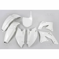UFO КОМПЛЕКТ ПЛАСТІКОВ KAWASAKI KXF 250 '09- '12 КОЛІР БІЛИЙ (KA212E047)