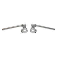 ACCEL КЕРМО ДВОЧАСТНА РЕГУЛЬОВАНА STREET CLIP-ON КРОНШТЕЙН 54MM КОЛІР СРІБНИЙ - АКЦІЯ