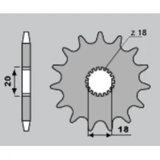 ПЕРЕДНЯ ЗІРКА PBR CHT 393 15 18NC (LANC. 520)