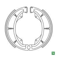 NEWFREN КОЛОДКИ БАРАБАННІ ДИСКОВІ ТОРМОЗНІ ЗАД KAWASAKI KLR 600 '84-'94, KX 500/250 '82-'86, KX 125 '74-'80, KH 125 '82-'98, BN 125 ELIMINATOR '00-'07, AR 125 '82-'94, SUZUKI EN 125 '05-'09, GN 125 '82-'05, GN 250 '85-'97, GZ 125 '98-'11, RM 500 '83-'86,