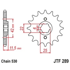 JT ЗІРОЧКА ПЕРІД 277 16 HONDA FT 500 '82-'84 (27716JT) (LANC. 530) (PC07)