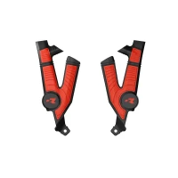 RACETECH (RTECH) 2025/12 КРИШКИ РАМИ (КОМПЛЕКТ) BI-MATERIAL СУПЕР GRIP TALARIA STING MX4 / MX5 / TL4000 / TL5500 '23-'25 КОЛІР ЧОРНИЙ / ЧЕРВОНИЙ