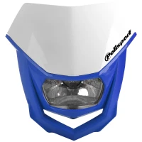 POLISPORT HALO HEADLIGHT WHITE/BLUE (8)
