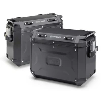 KAPPA 2025/05 KUFRY БІК 37L ПРАВАЯ I 48L ЛІВИЙ MONOKEY CAM SIDE KVG48B KVG37B K'VOYAGER АЛЮМІНІЄВІ КОЛІР ЧОРНИЙ ANODOWANY BLACK LINE