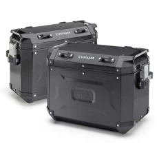 KAPPA 2025/05 KUFRY БІК 37L ПРАВАЯ I 48L ЛІВИЙ MONOKEY CAM SIDE KVG48B KVG37B K'VOYAGER АЛЮМІНІЄВІ КОЛІР ЧОРНИЙ ANODOWANY BLACK LINE