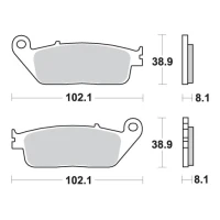 SBS КОЛОДКИ ДИСКОВІ ТОРМОЗНІ KH142 / KH226 STREET CERAMIC КОЛІР ЧОРНИЙ