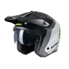 KENNY RACING 2025 ШОЛОМ ВІДКРИТИЙ JET МОДЕЛЬ MILES GRAPHIC BLACK\/NEON ЖОВТИЙ КОЛІР BIALY\/SZARY\/CZARNY\/ZOLTY FLUO РОЗМІР M ( 57 - 58 CM ) - зображення 2