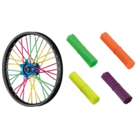 ACCEL НАКЛАДКИ НА СПИЦІ КОЛІР ЖОВТИЙ FLUO - КОМПЛЕКТ NA ДВА КОЛЕСА (2 X 38 ШТУК)