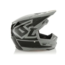 6D HELMETS ШОЛОМ CROSS/ENDURO МОДЕЛЬ ATR-3 HEX GLOSS BLACK КОЛІР ЧОРНИЙ/СІРИЙ РОЗМІР L ( 58 - 59 CM )