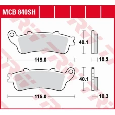 TRW LUCAS ZF КОЛОДКИ ДИСКОВІ ТОРМОЗНІ KH261 SINTER STREET HONDA GL 1800 GOLD WING '01-'17, VFR 800F '06-'13, XL 1000V VARADERO '04-'11, CBR 1100XX '97-'08, ST 1100/1300 PANEUROPEAN '96-'07, VTX 1800 '02-'08 ЗАД