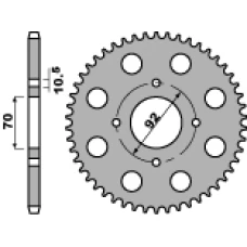 ЗАДНЯ ЗІРКА PBR 476 44 C45 KAWASAKI Z400/440 (LANC. 530)