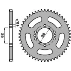 CHT ЗІРОЧКА ЗАД 843 51 (843-51) YAMAHA DT 125LC '85-'88, SR 125 '85-'94, DT 80LC (JTR843.51)* (LANC. 428)