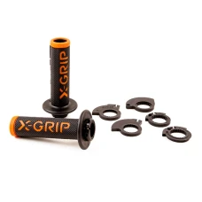 X-GRIP ПЕРЕМИКАЧІ BRAAAAP GRIPS LOCK-ON-GRIP ПОМАРАНЧЕВИЙ КОЛІР OPEN END (Z ОТВОРОМ) КОЛІР КОЛІР ПОМАРАНЧ З ПЕРЕХОДНИКАМИ ROLGAZU