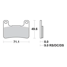 SBS КОЛОДКИ ДИСКОВІ ТОРМОЗНІ KH379 STREET EXCEL SINTER КОЛІР ЗОЛОТИЙ ПІДХОДИТЬ DO: SUZUKI GSX-R 600/750/100/1300 ПЕРІД