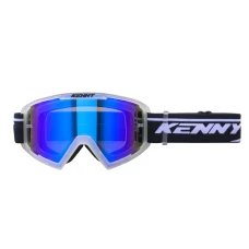 KENNY RACING ОКУЛЯРИ МОДЕЛЬ TRACK+ KID / JUNIOR / DZIECIECE ЧИСТИЙ CRYSTAL - BLUE LENS - КОЛІР PRZEZROCZYSTY/CZARNY ХВІРТКА NIEBIESKIE ЗЕРКАЛО