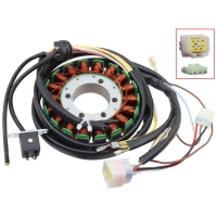 BRONCO 2024/10 UZWOJENIE ГЕНЕРАТОР STATOR POLARIS HAWKEYE 400 HO '12-'14, SPORTSMAN 450 '06-'07, SCRAMLER / SCRAMBLER 500 '04-'12 (OEM: 3089249, 3089546, 3089965)