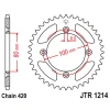 JT ЗІРОЧКА ЗАД 238 36 HONDA CRF 70 '04-12'; CRF 110 '13-21', XR 70\/80 '97-03', CR 50\/80 '82-84' (23836JT) (LANC.420) - зображення 1