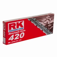 RK ЛАНЦЮГ ПРИВІДНИЙ 420-120 ЗАСТІБКА (CL) W КОМПЛЕКТІ КОЛІР СТАНДАРТ