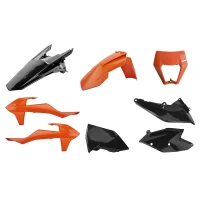 POLISPORT KIT ENDURO W/ MASK EXC/EXCF (17-19) ORANGE/BLACK (1)