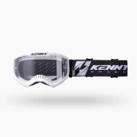 KENNY RACING ОКУЛЯРИ TRACK KOMBAT  РОЗМІР WHITE КОЛІР БІЛИЙ СКЛО PRZEZROCZYSTA
