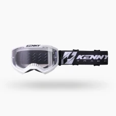 KENNY RACING ОКУЛЯРИ TRACK KOMBAT  РОЗМІР WHITE КОЛІР БІЛИЙ СКЛО PRZEZROCZYSTA