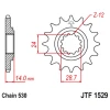 JT ЗІРОЧКА ПЕРІД 2077 16 KAWASAKI ZRX 1100\/1200 '97-06 (207716JT) (LANC. 530) - зображення 1