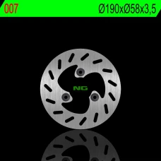 NG ДИСК ТОРМОЗНИЙ ПЕРІД KEEWAY ZHARA 50 15-18, 125 15-18, RIEJU CROSSER (190X58X3,5MM)