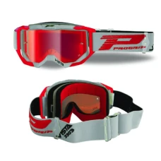 PROGRIP ОКУЛЯРИ PG3303 FL VISTA КОЛІР SZARO/CZERWONY (СТІКЛО PG3348 ЧЕРВОНА LUSTRZANA ANTISCRATCH, NO FOG, ANTI UV + PG3310 ПОДАРОК) (PZ3303FL-288)