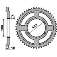 ЗАДНЯ ЗІРКА PBR 4430 52 F DERBI 50/ PEUGEOT 50 (LANC. 420)
