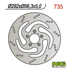 NG ДИСК ТОРМОЗНИЙ ПЕРІД HARLEY-DAVIDSON 883/1200/1450/1584/1690/1340 (292MMX56,3MMX5MM) (5X8,5MM)