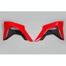 UFO КРИШКИ РАДІАТОРА HONDA CRF 250R '18, CRF 450RX '17-'18 КОЛІР OEM (ЧЕРВОНИЙ/ЧОРНИЙ)