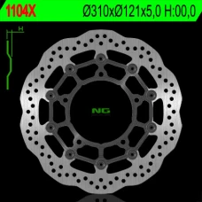NG ДИСК ТОРМОЗНИЙ ПЕРІД SUZUKI B-KING '07-13, GSF650/1250 '07-16, GSXF650/1250 '10-18, GSXR1300 '08-18,(310X121X5MM) (5X10,5MM) WAVE PLYWAJACA