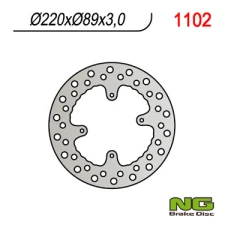 NG ДИСК ТОРМОЗНИЙ ПЕРІД HONDA CR 80/85,CRF150R '07-'21 (220X88X3)(4X6,50MM)